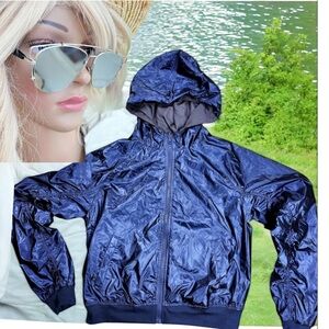 Fabletics Blue Bomber Jacket